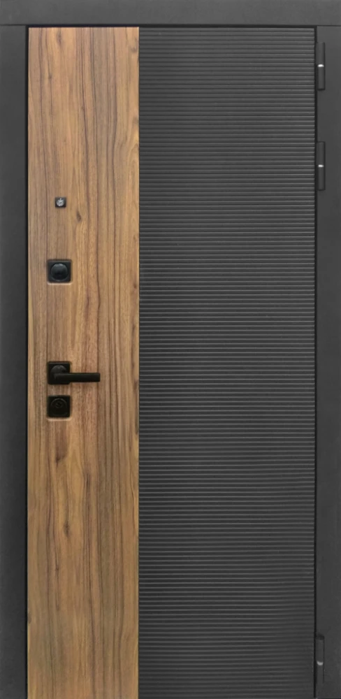 Входная дверь ДвериПРО Модель Л-46 ФЛ-700 (10мм, Ясень грей) DPRO227706 внешняя сторона